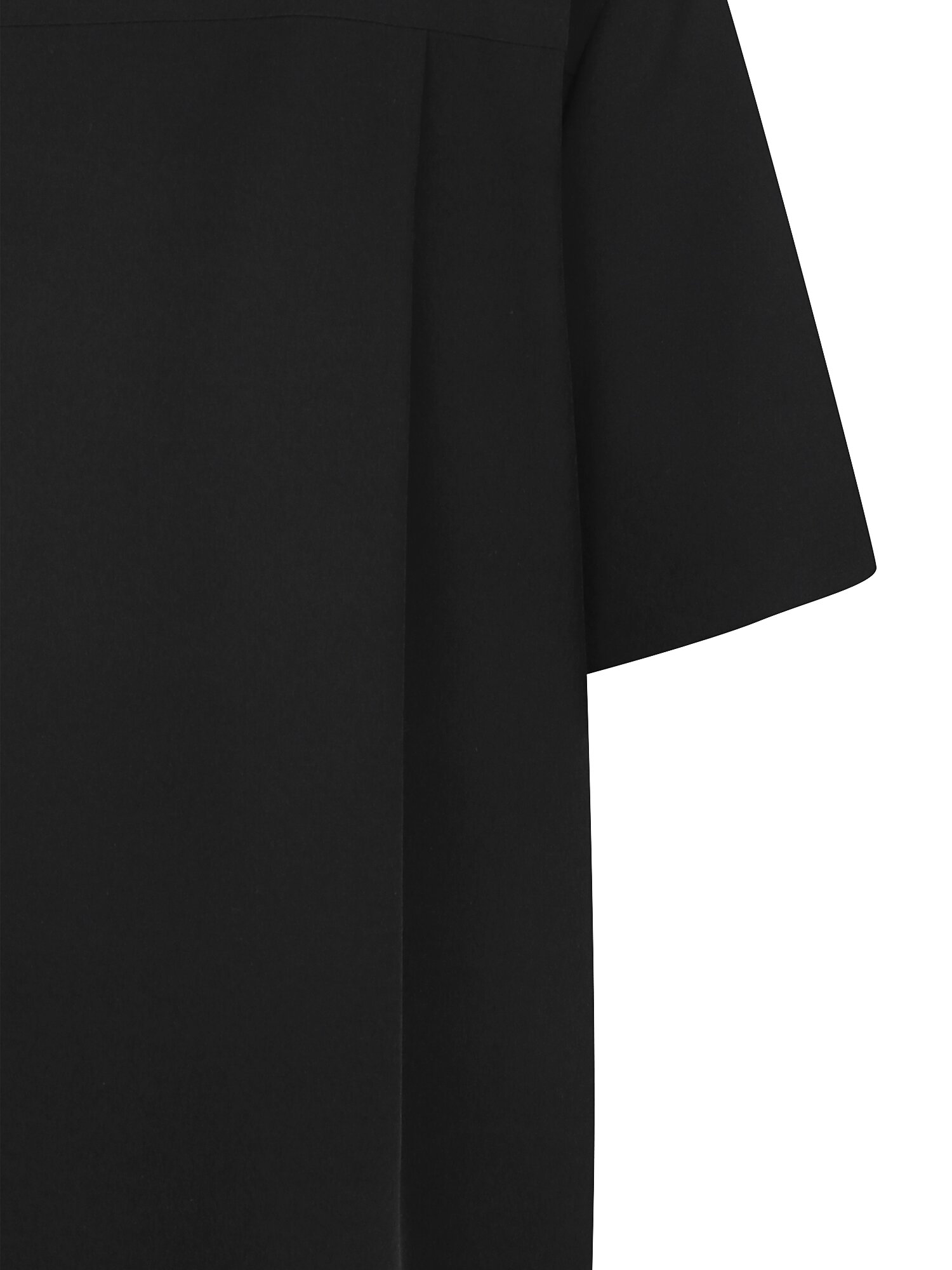 아웃 포켓 오픈 칼라 블라우스 (BLACK)