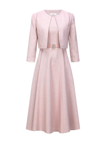 스퀘어 플레어 원피스 +재킷 세트 