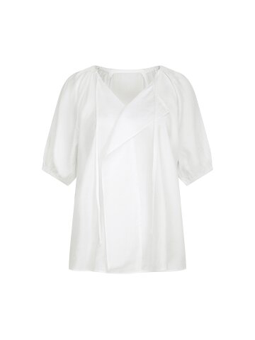 프릴 퍼프 슬리브 블라우스 