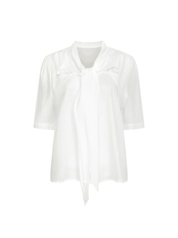 링클 프릴 스카프넥 블라우스 