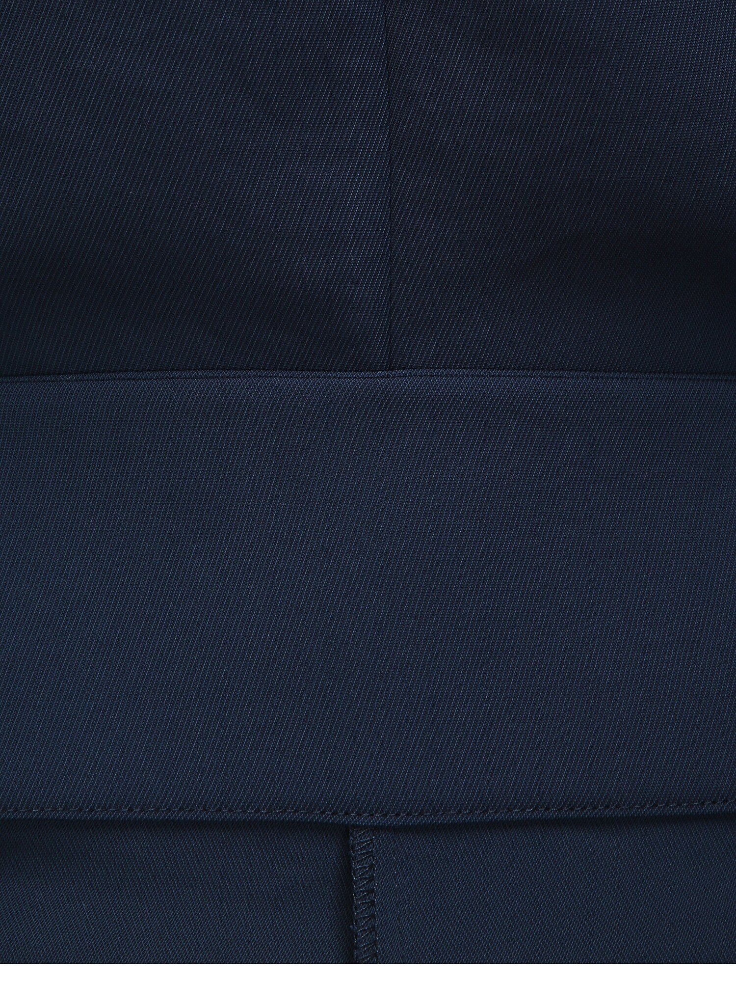 슬리브 버튼 블루종 블라우스 (NAVY)