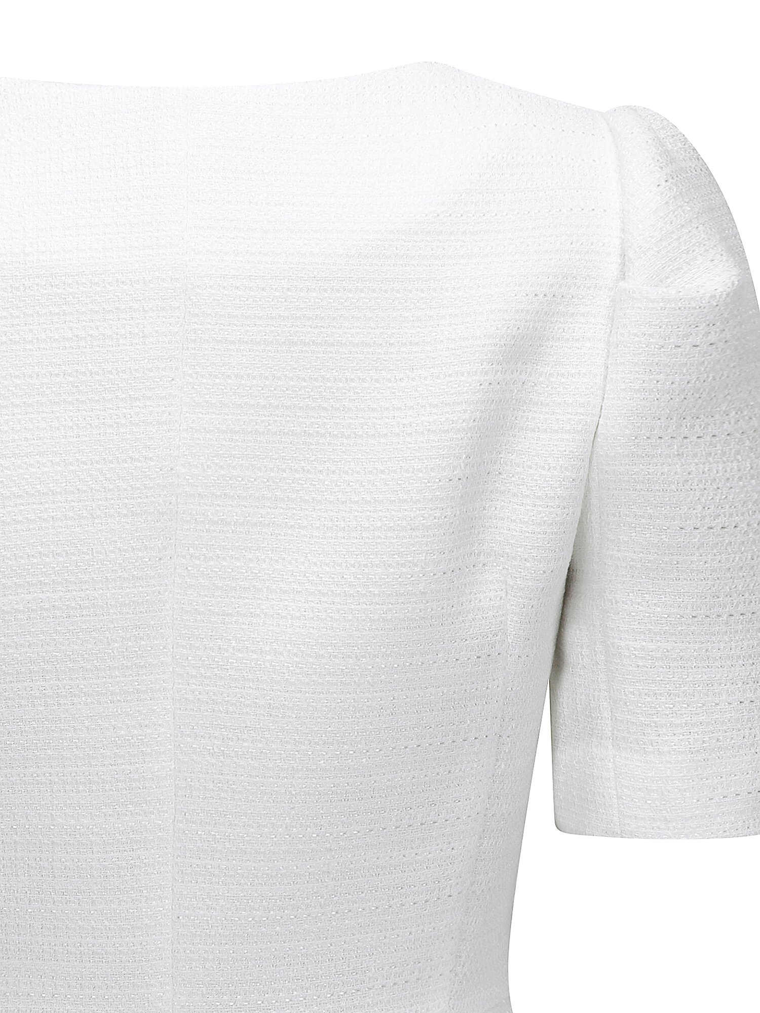 퍼프 스퀘어넥 페플럼 재킷 (WHITE)