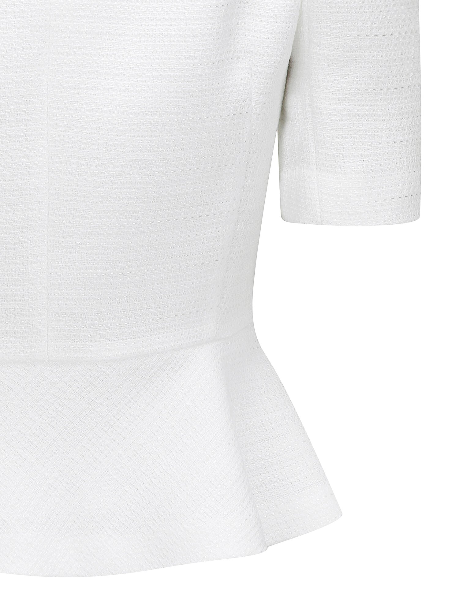 퍼프 스퀘어넥 페플럼 재킷 (WHITE)