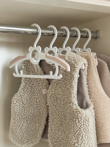 길이조절 유아 아기 옷걸이 어린이 키즈 논슬립 옷걸이 25P 세트
