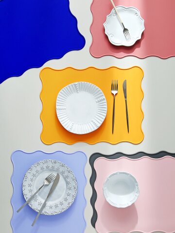 마리포사 로코코 실리콘 식탁 매트 테이블 방수 패드 15colors
