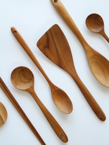 티크 키친툴 나무조리도구 볶음 요리스푼 뒤집개 원목 튀김젓가락
