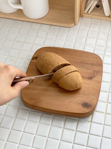 미니 나무도마 정사각 아카시아원목 소형도마 캠핑용 휴대용