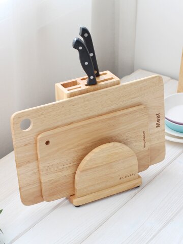 원목 칼 도마 거치대 칼꽂이 칼블럭 보관함