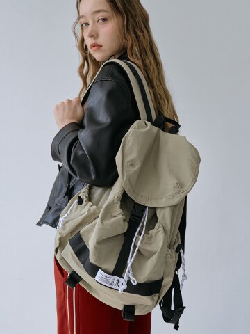 트루비 럭색 백팩 (베이지)