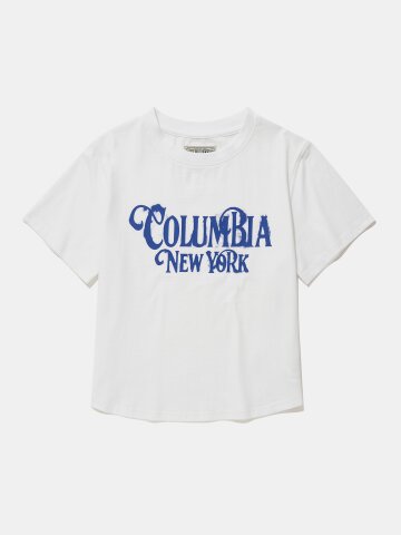 UNI WOMEN CURVED SLIM-FIT S/S T-SHIRTS_WHITE