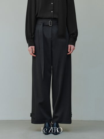 [2컬러] 르제로 스트랩 포인트 팬츠
