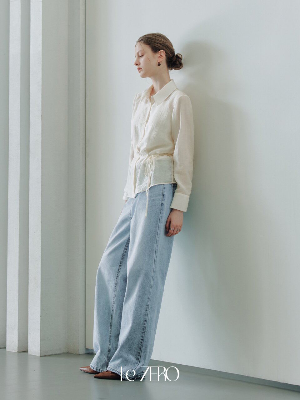 르제로 벨라 스트랩 블라우스 / 크림