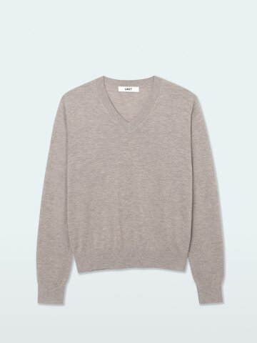 베른 브이넥 니트 풀오버 (UFLKVN120N)