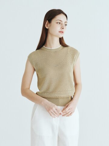 지로나 니트 슬리브리스 (UFLKSN242N)