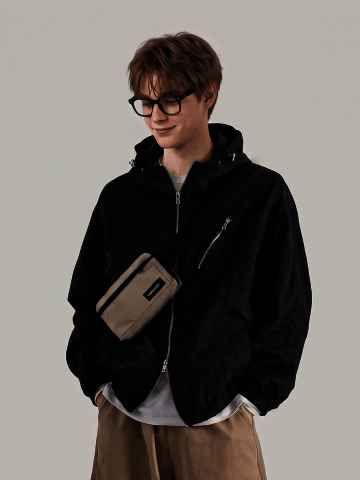 스퀘어 멀티 웨이스트백 (베이지)