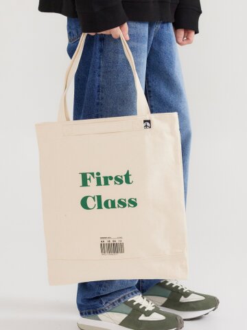 플레이풀 캔버스 에코백 (그린)