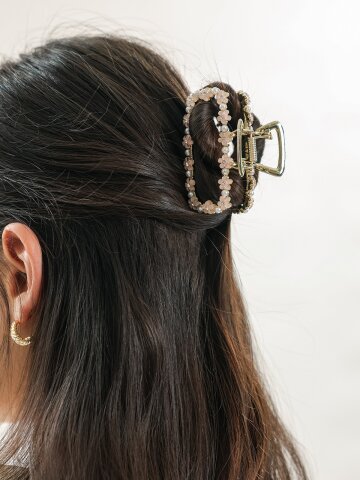 WD_Floral hair claw clip_2type