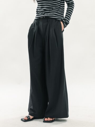 WD_Belted wide pants_3color