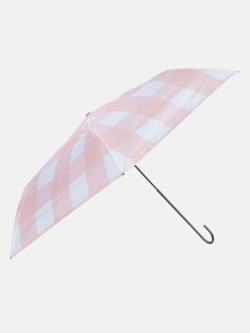 경량 3단 수동 접이식 양우산 UV차단 암막코팅 체크 패턴 미니 양산 우산 LDDR172