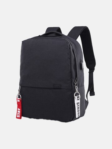 남성 데일리 USB충전 스퀘어 캐리어 결합 기기수납 학생 백팩 BRB047