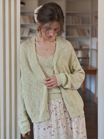 4/20일 예약배송_SR_Texture cotton cardigan_2color