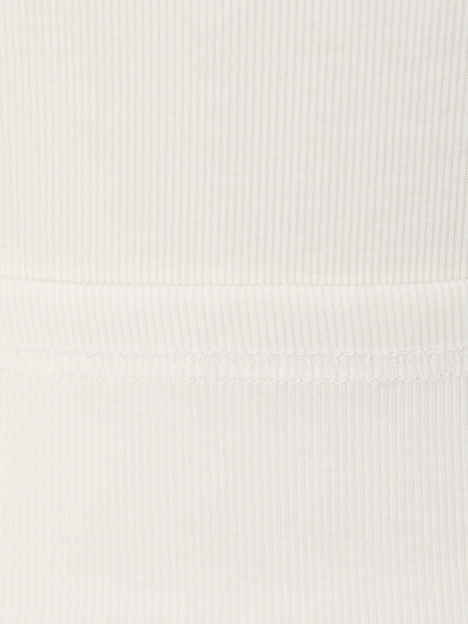 스퀘어넥 링거 티셔츠 (IVORY)