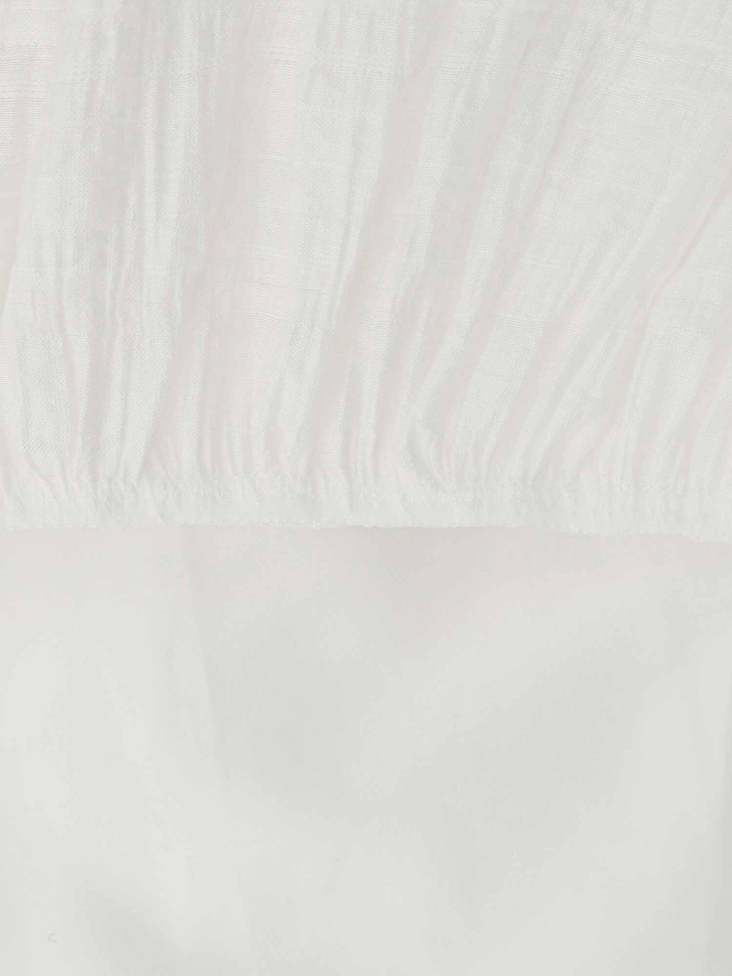 셔링 밴딩 플레어 스커트 (WHITE)