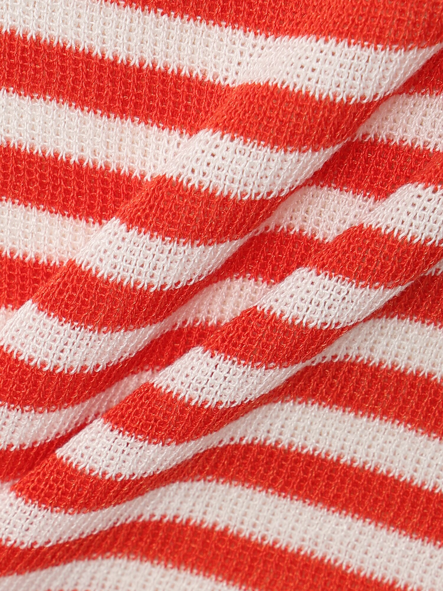 스트라이프 백 스트랩 니트 (RED)