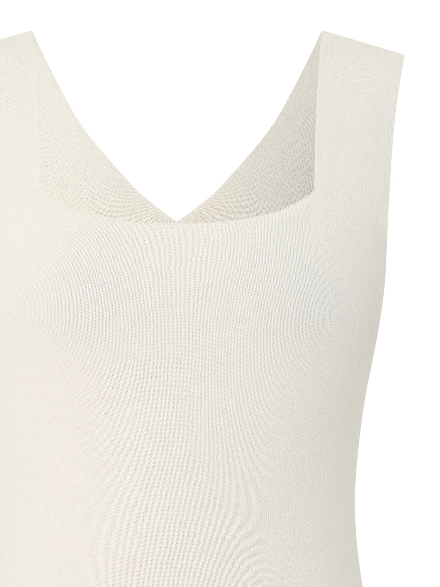 스퀘어넥 슬리브리스 니트 (IVORY)