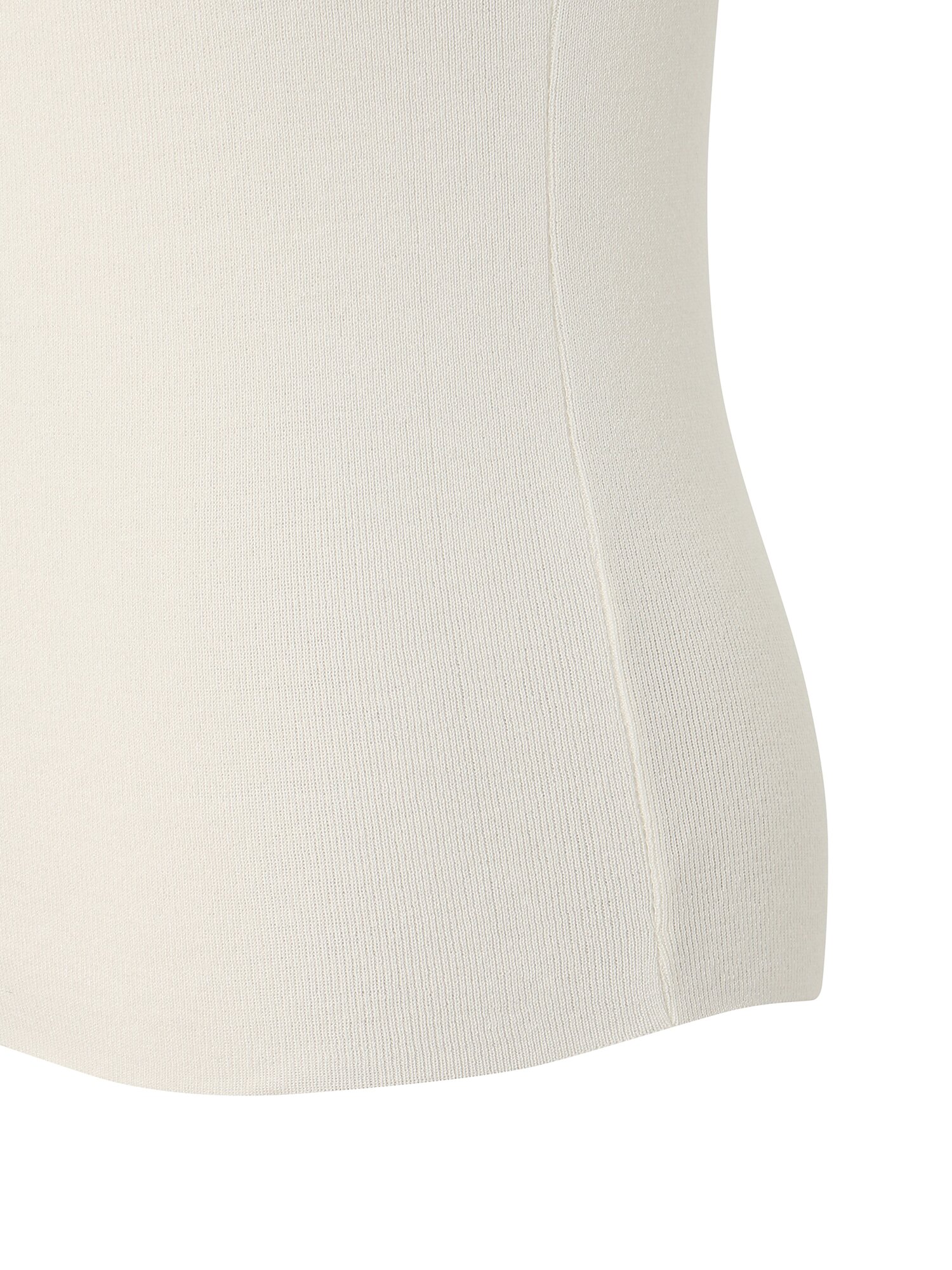 스퀘어넥 슬리브리스 니트 (IVORY)