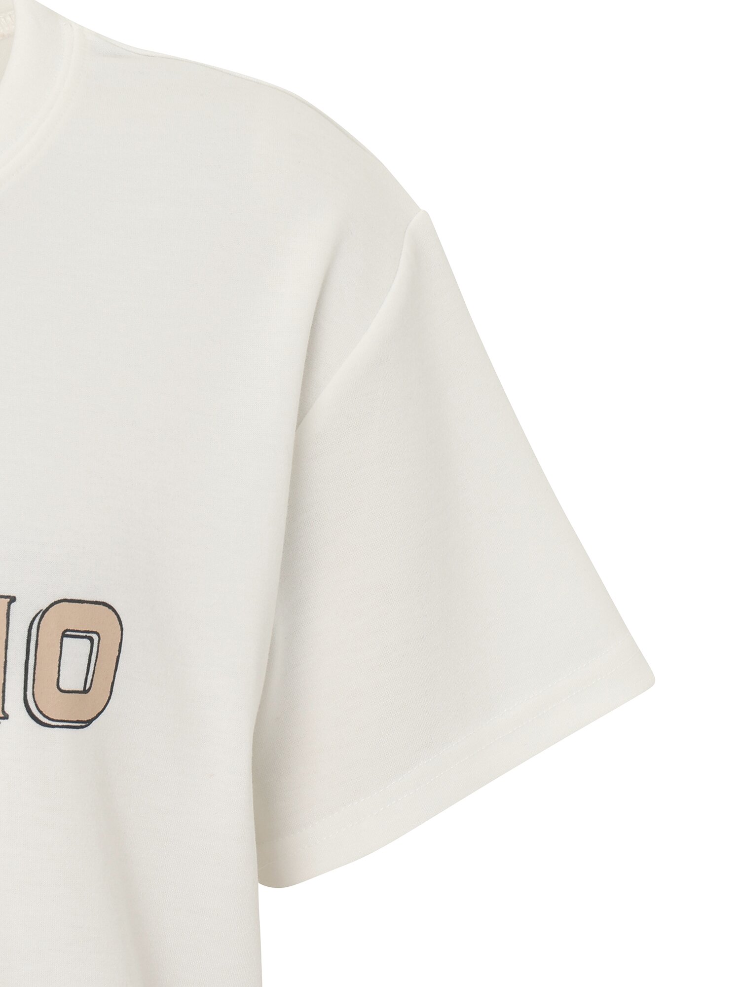 라운드넥 프린팅 티셔츠 (IVORY)