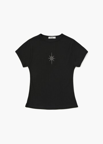 Mini Cross Slim Fit T-Shirt (Black)