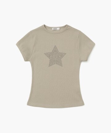 Twinkle One-Star Hotfix T-Shirt (Black)
