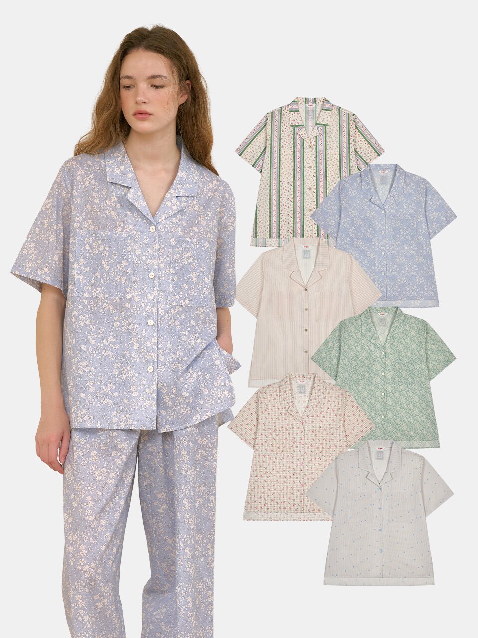 [울랄라] BASIC Womens Pajama Set_Long Pants