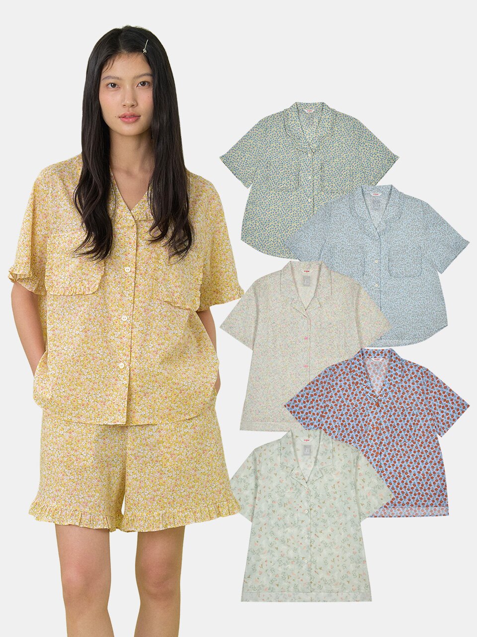 [울랄라] BASIC Womens Pajama Set_Shorts