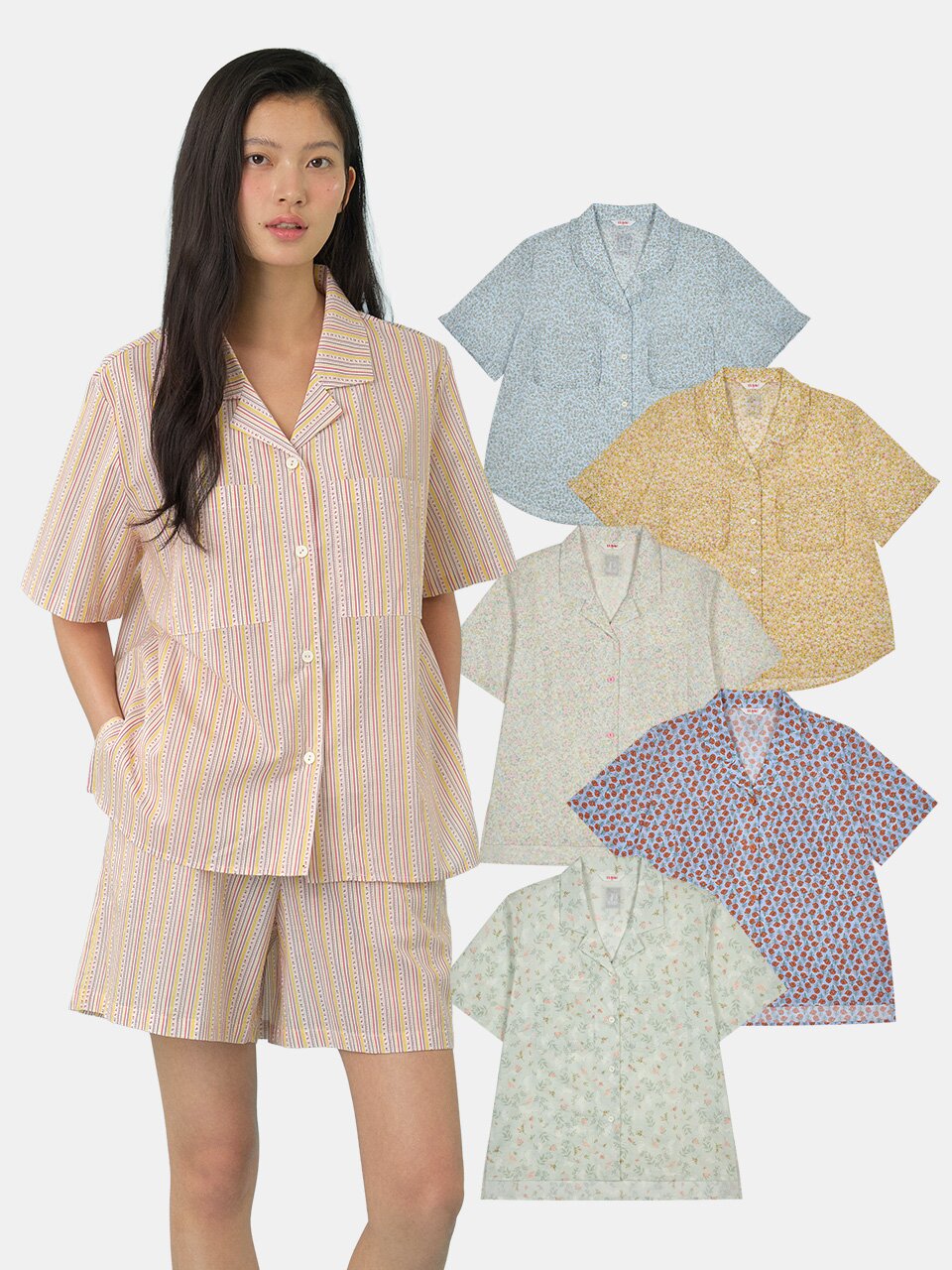 [울랄라] BASIC Womens Pajama Set_Shorts