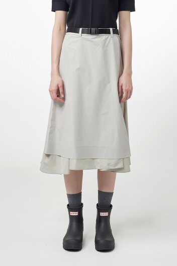 [WOMEN] 라이트 웨이트 랩 스커트 - 웜그레이 HEW0003AIZWAG