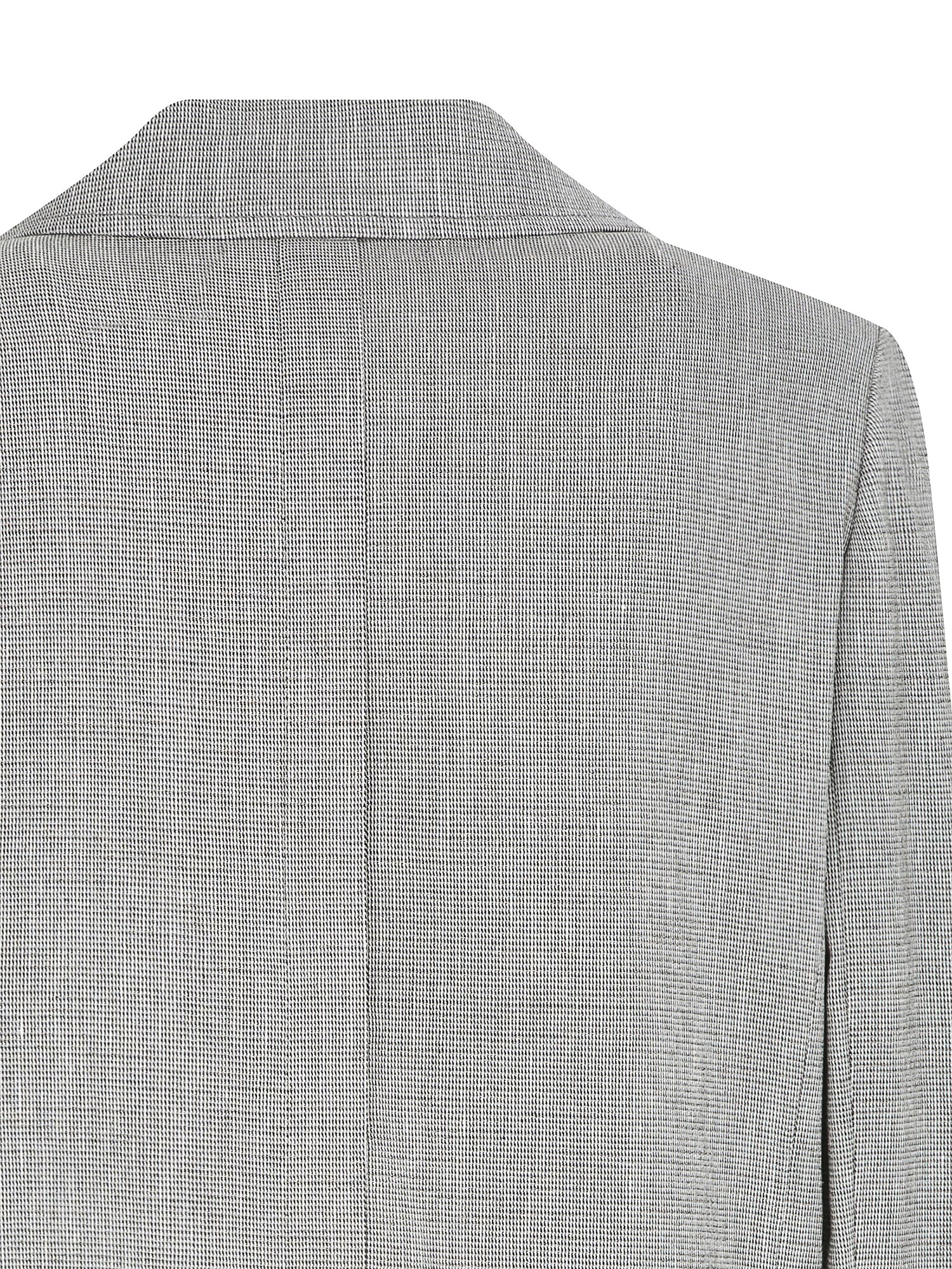 린넨 백 슬릿 싱글 원버튼 재킷 (MELANGE BLACK)