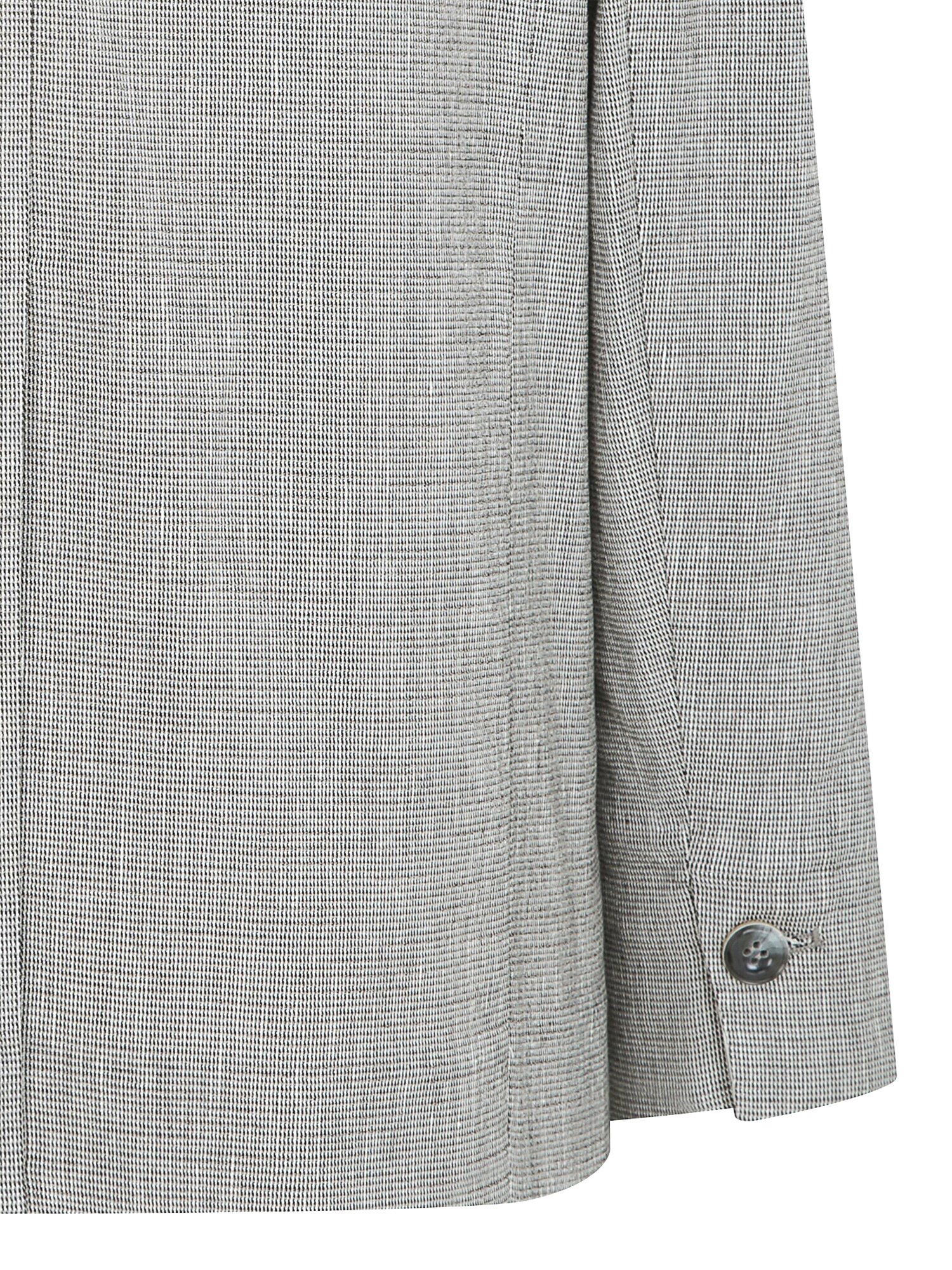 린넨 백 슬릿 싱글 원버튼 재킷 (MELANGE BLACK)