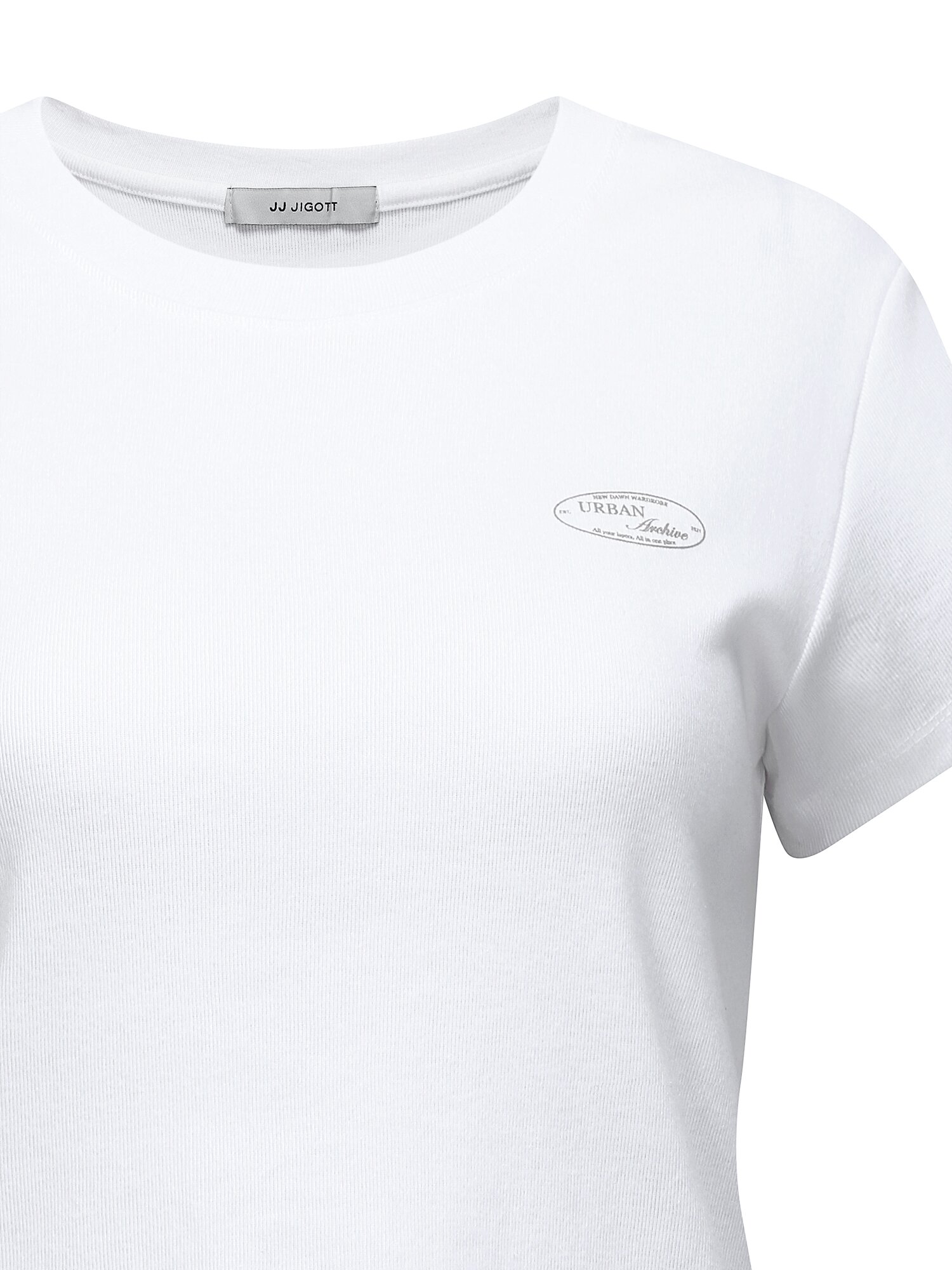 코튼 그래픽 크롭 티셔츠 (WHITE)