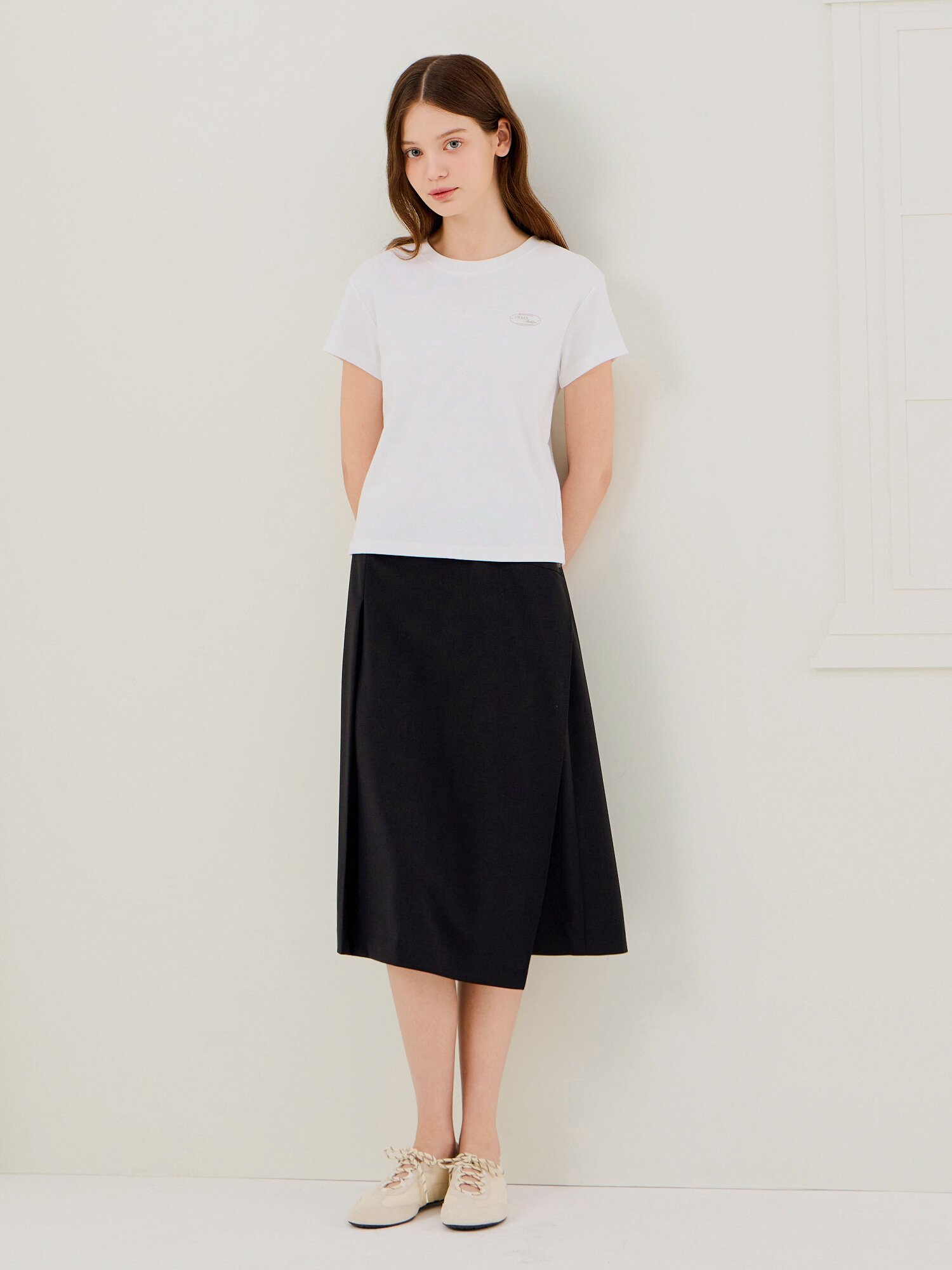 코튼 그래픽 크롭 티셔츠 (WHITE)