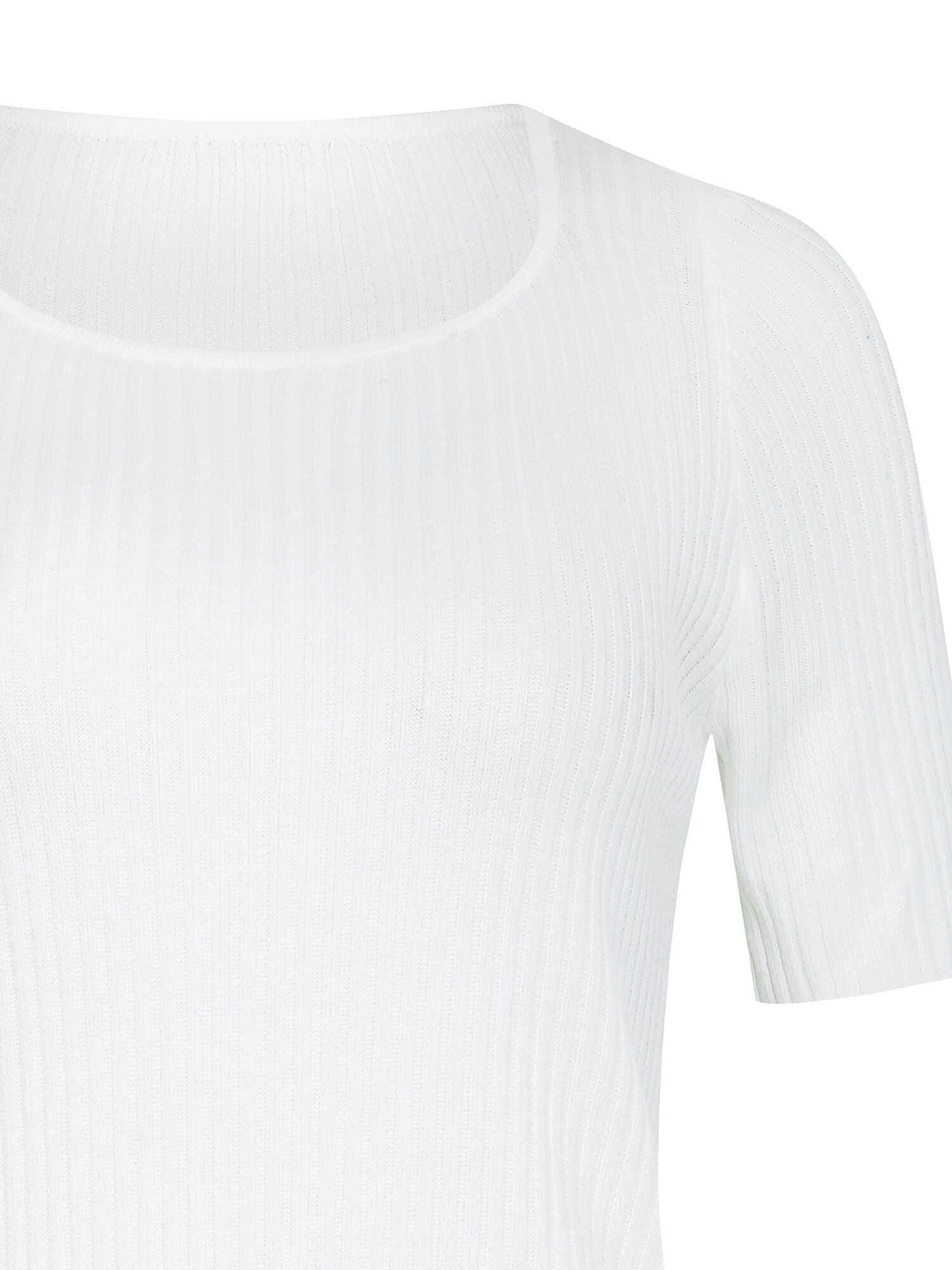 골지 스쿱넥 크롭 풀오버 니트 (WHITE)