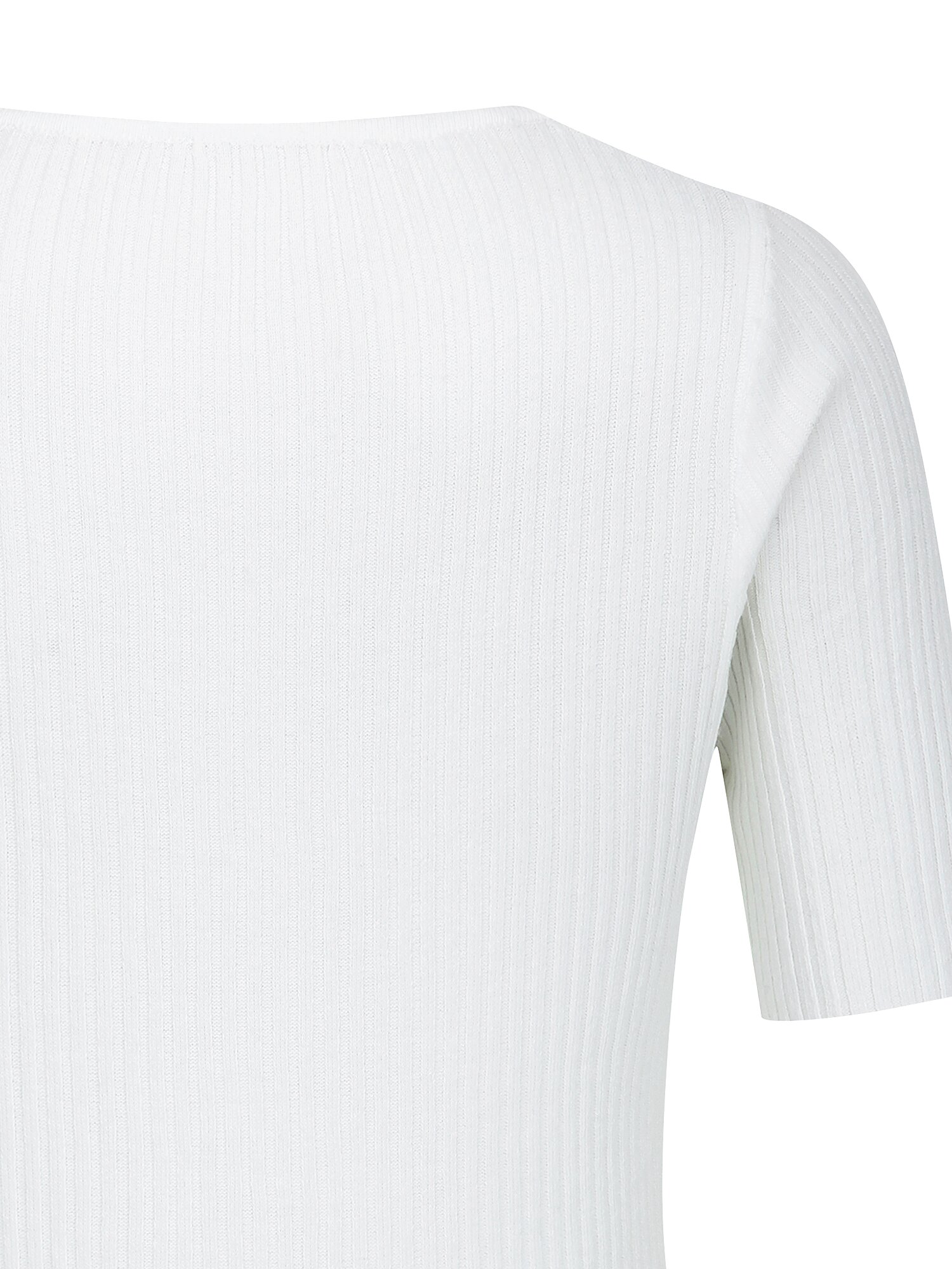 골지 스쿱넥 크롭 풀오버 니트 (WHITE)