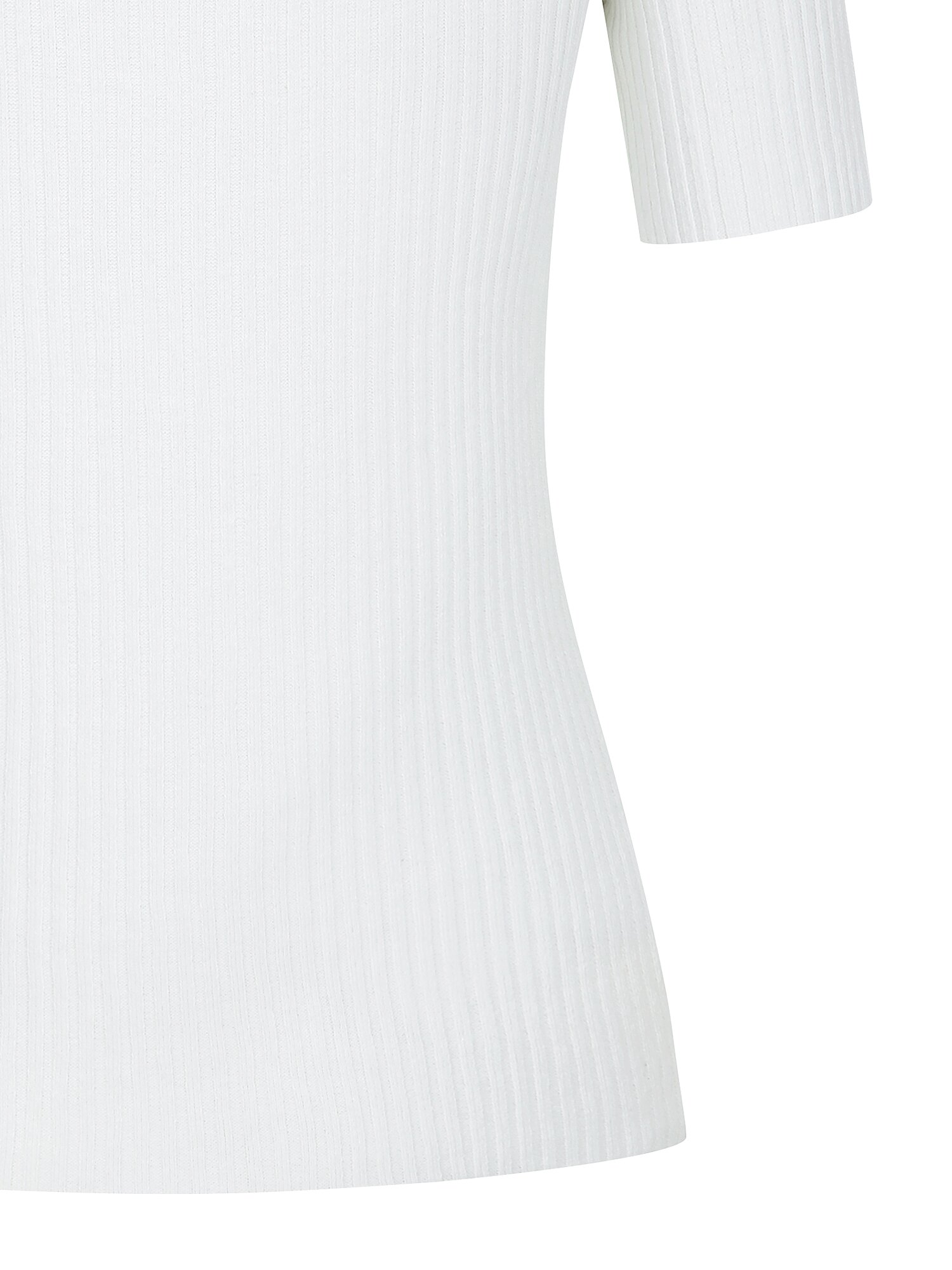골지 스쿱넥 크롭 풀오버 니트 (WHITE)