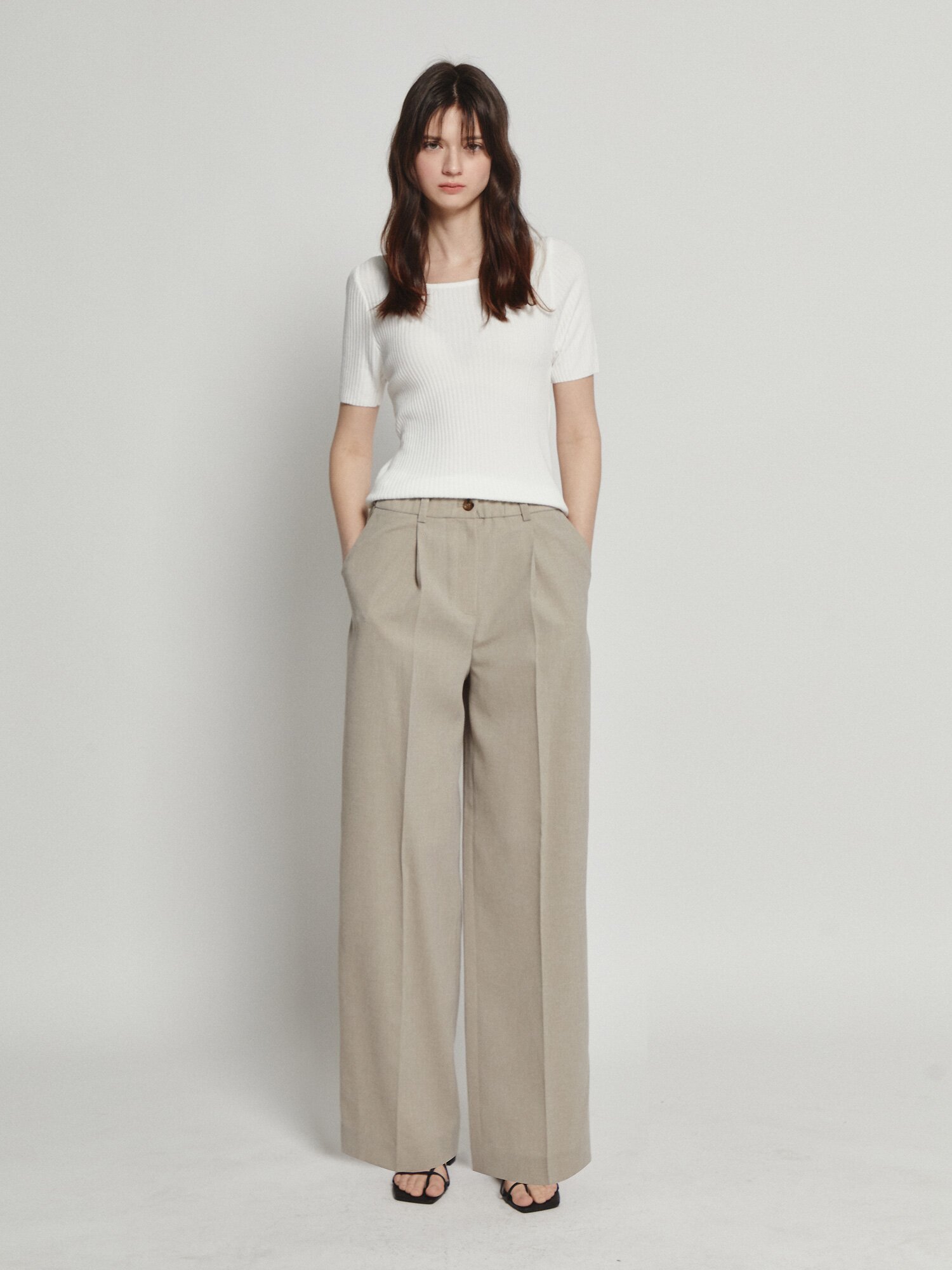 골지 스쿱넥 크롭 풀오버 니트 (WHITE)