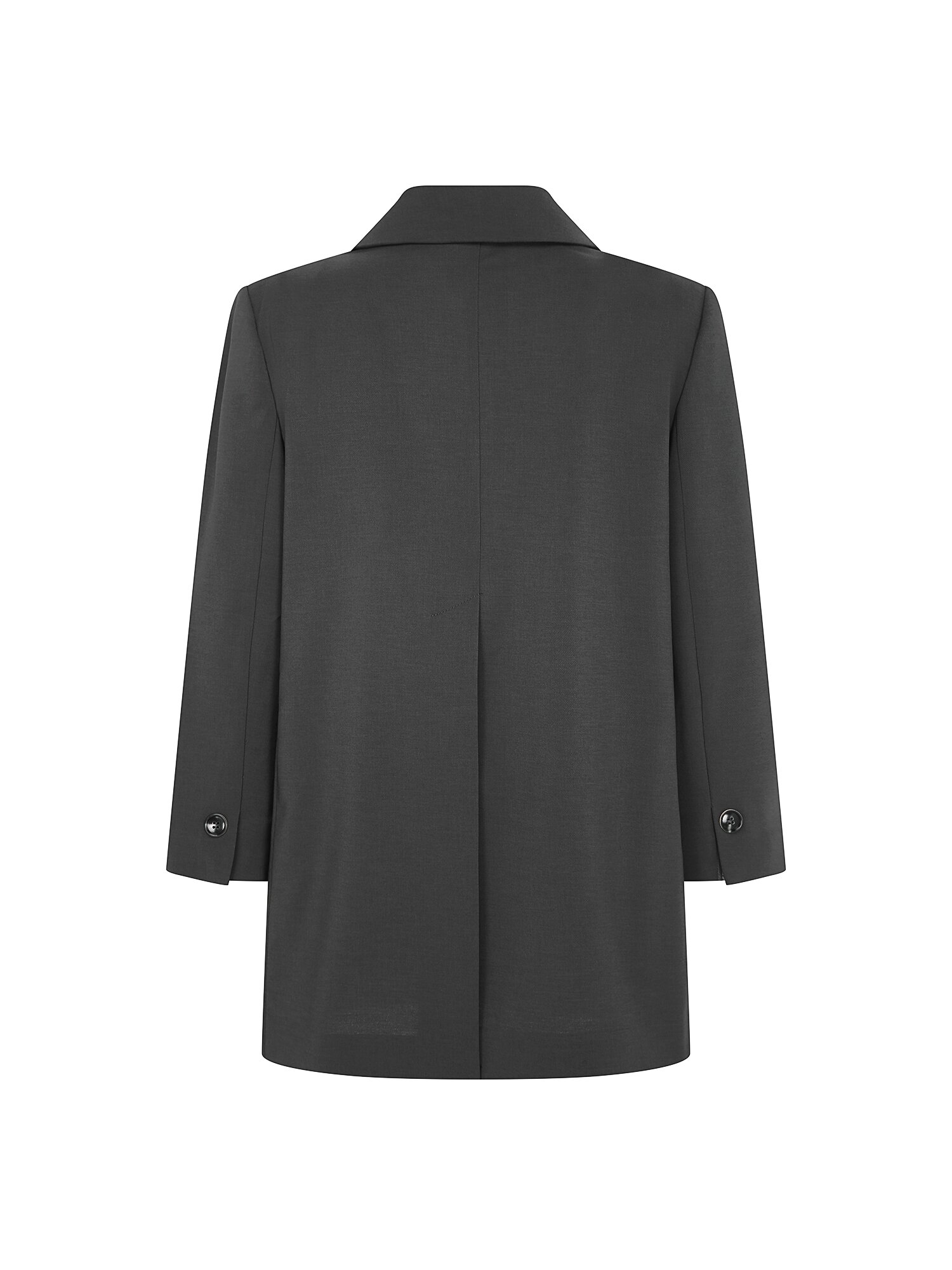 포켓 장식 7부 투버튼 재킷 (DARK GREY)