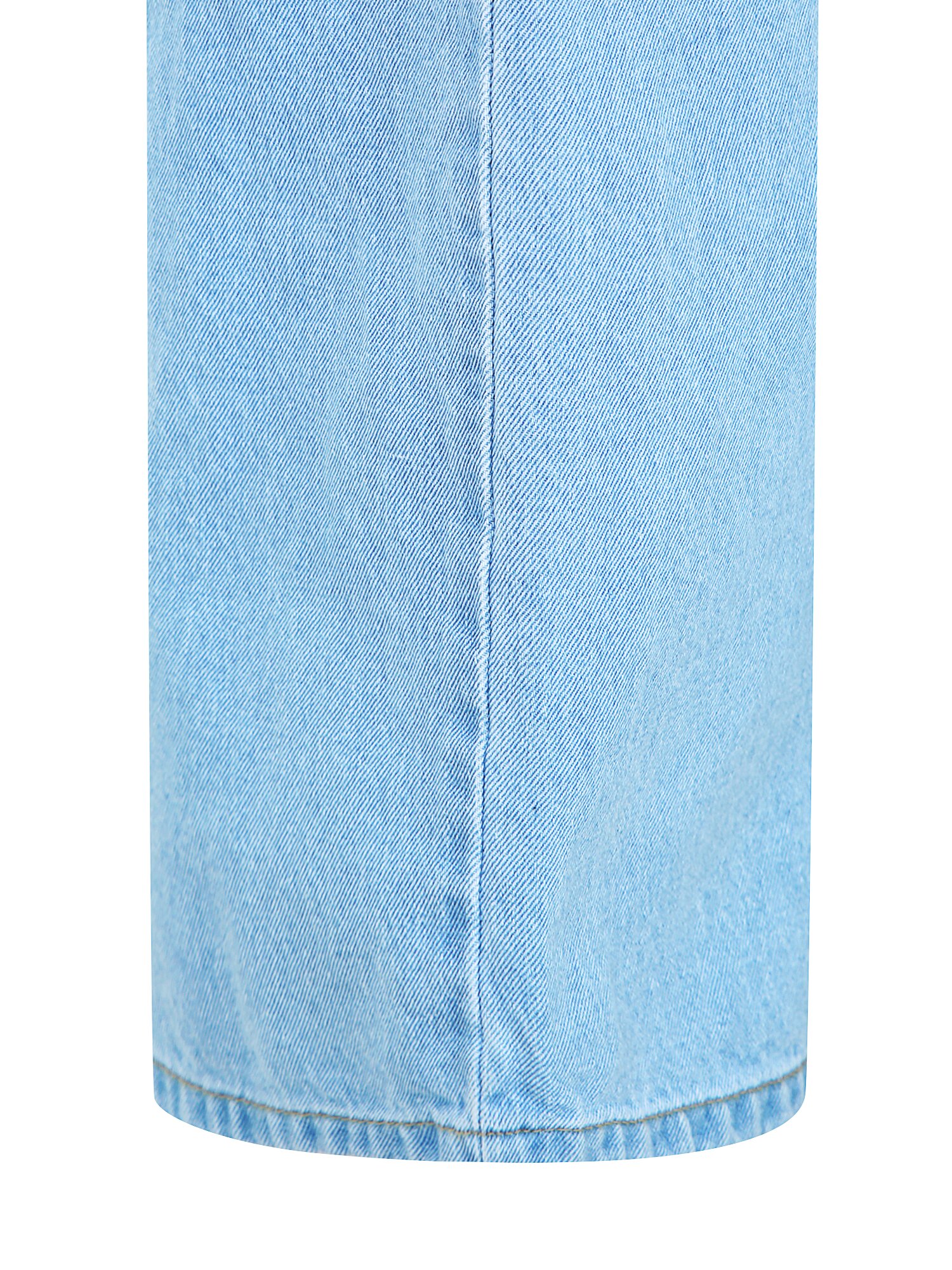 스티치 백 밴딩 일자핏 데님 팬츠 (LIGHT BLUE)
