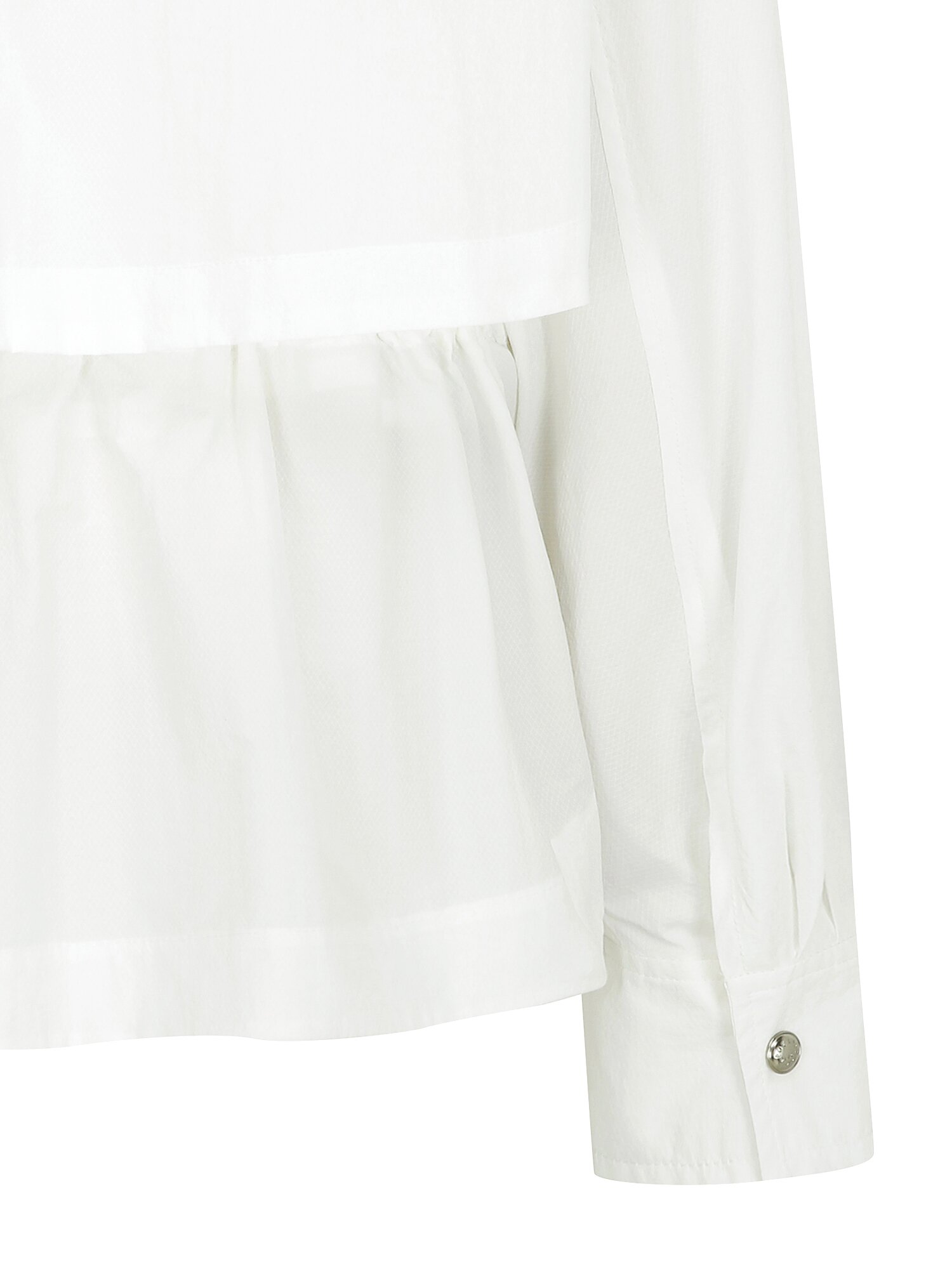 플랩 장식 백 스트링 칼라 점퍼 (WHITE)