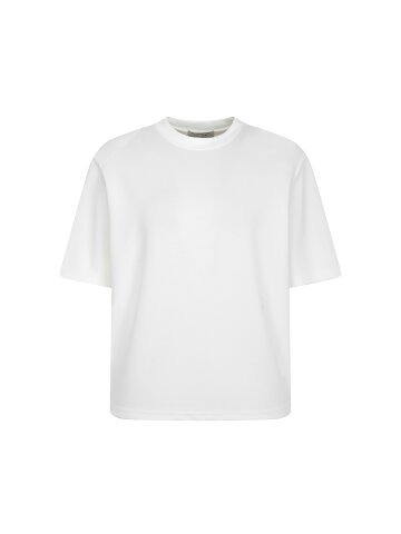 스판 자수 라운드넥 티셔츠 