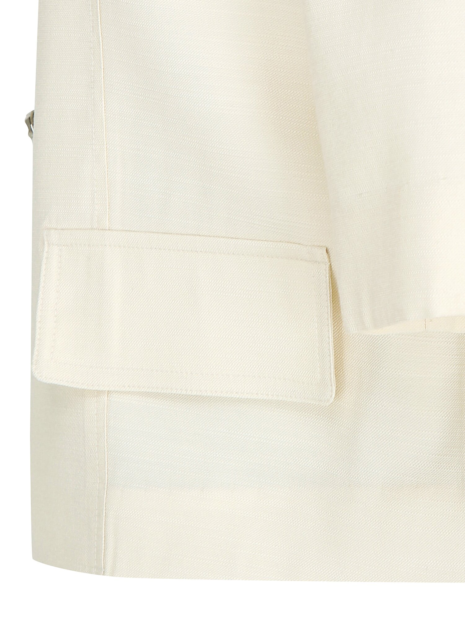 하프 슬리브 라운드넥 크롭 재킷 (CREAM)